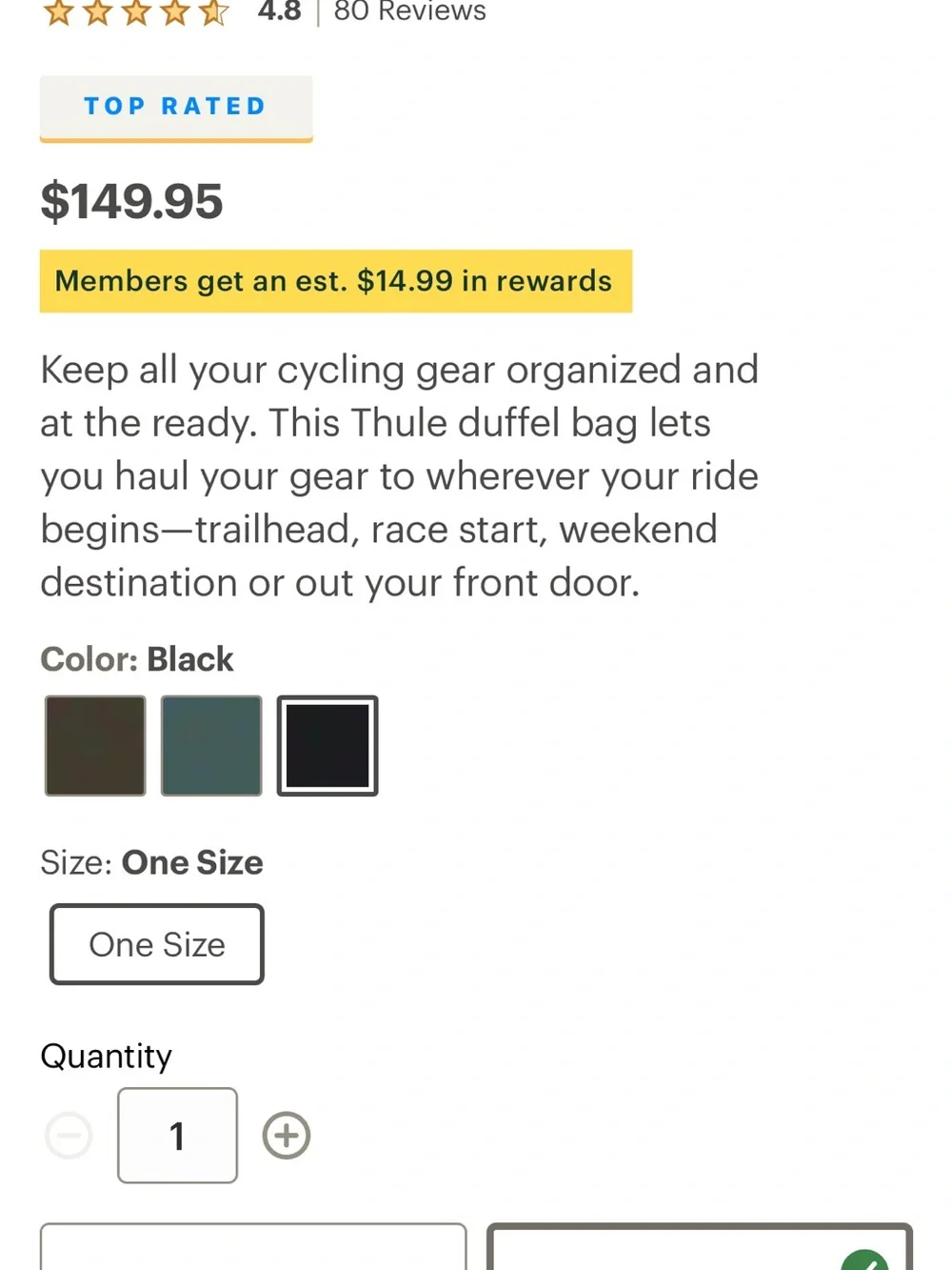 Thule versatile gray